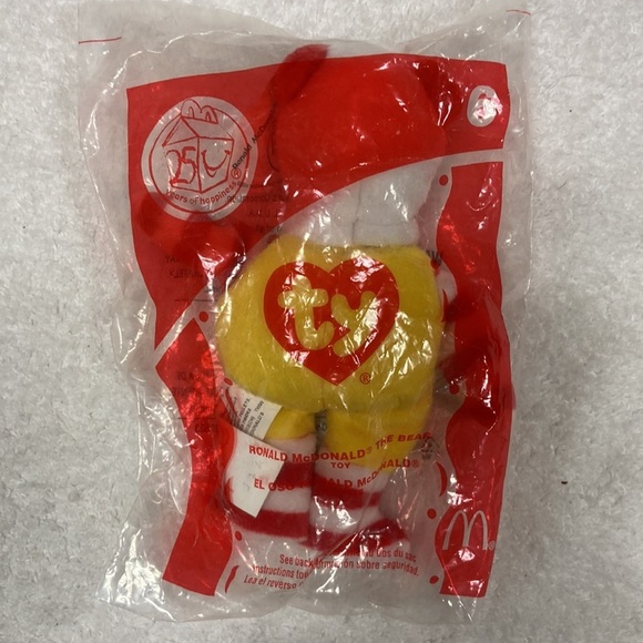 New in the pkg Ronald McDonald the bear ty beanie - Picture 3 of 4